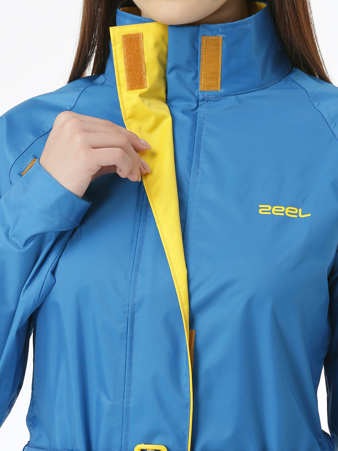 Zeel Diva SKY Blue Trench Coat - Zeelretail