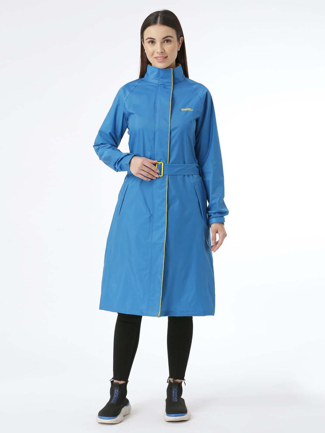 Zeel Diva SKY Blue Trench Coat - Zeelretail