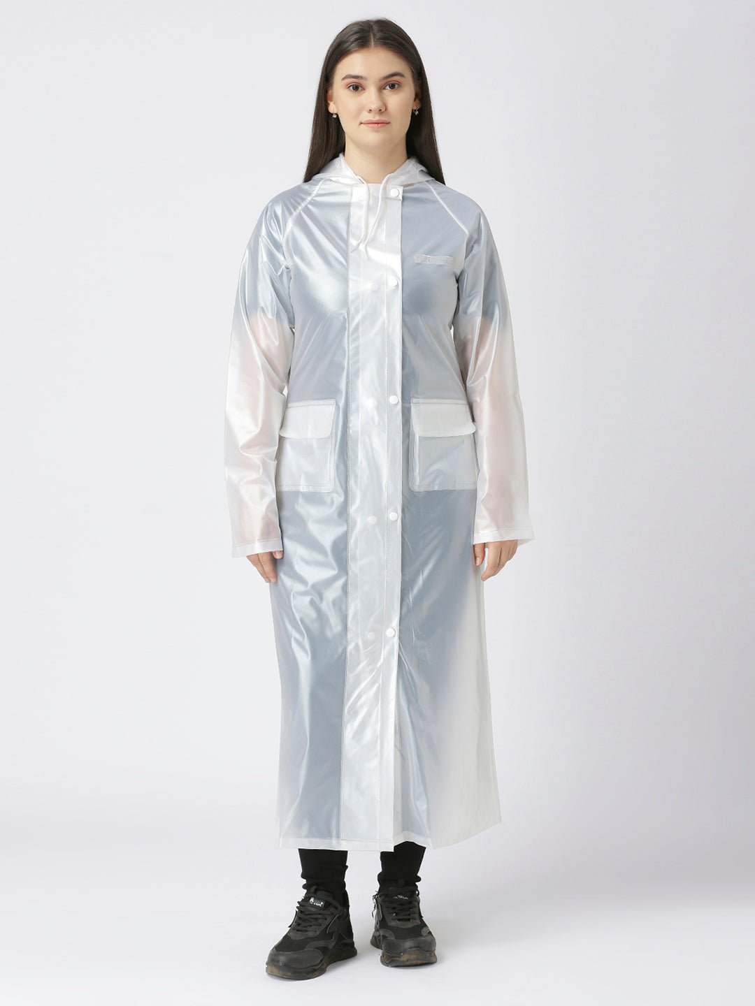 Zeel Girl Rider White Raincoat AZ08 - Zeelretail