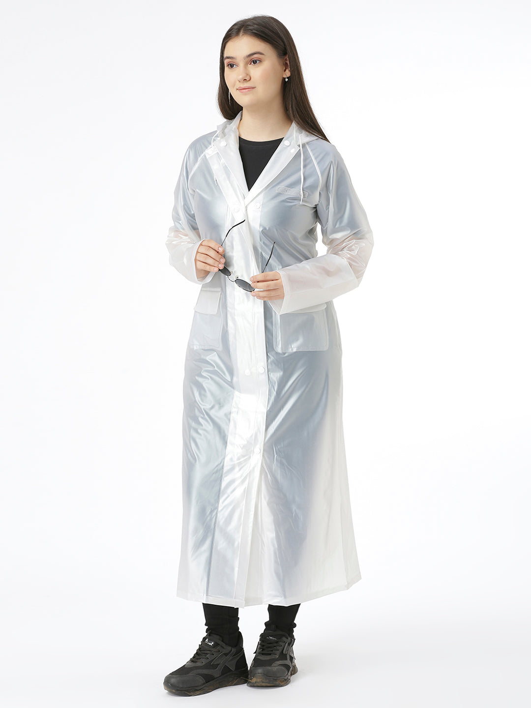 Zeel Girl Rider White Raincoat AZ08 - Zeelretail