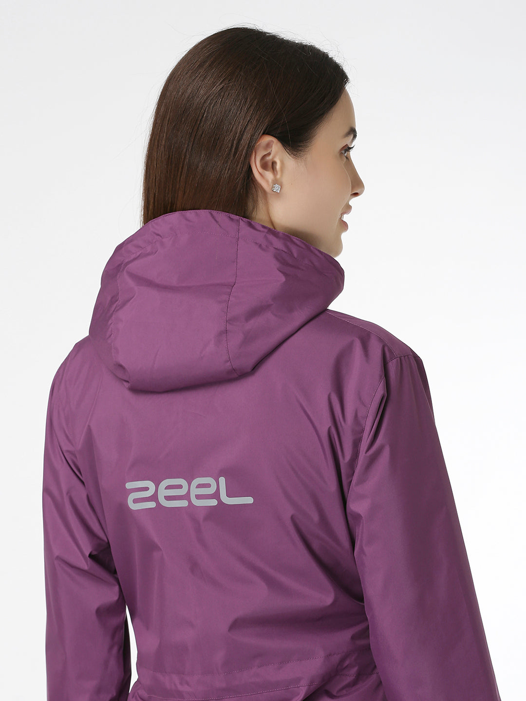 Premium Solid Violet Women Rainsuit - AZ11 - Zeelretail