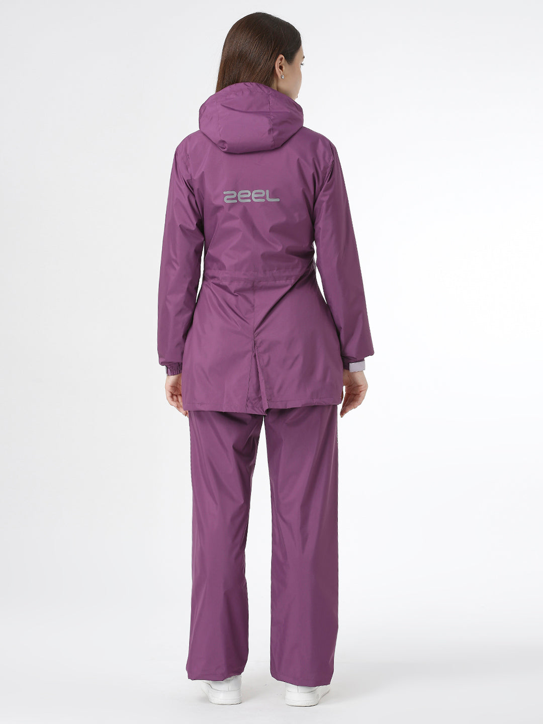 Premium Solid Violet Women Rainsuit - AZ11 - Zeelretail