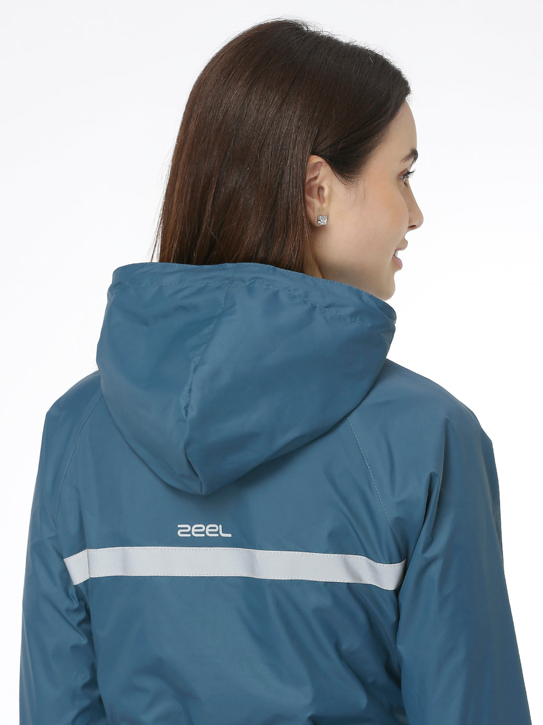 Stylish Ladies DarlTeal Raincoat for Scooty - AZ12 - Zeelretail