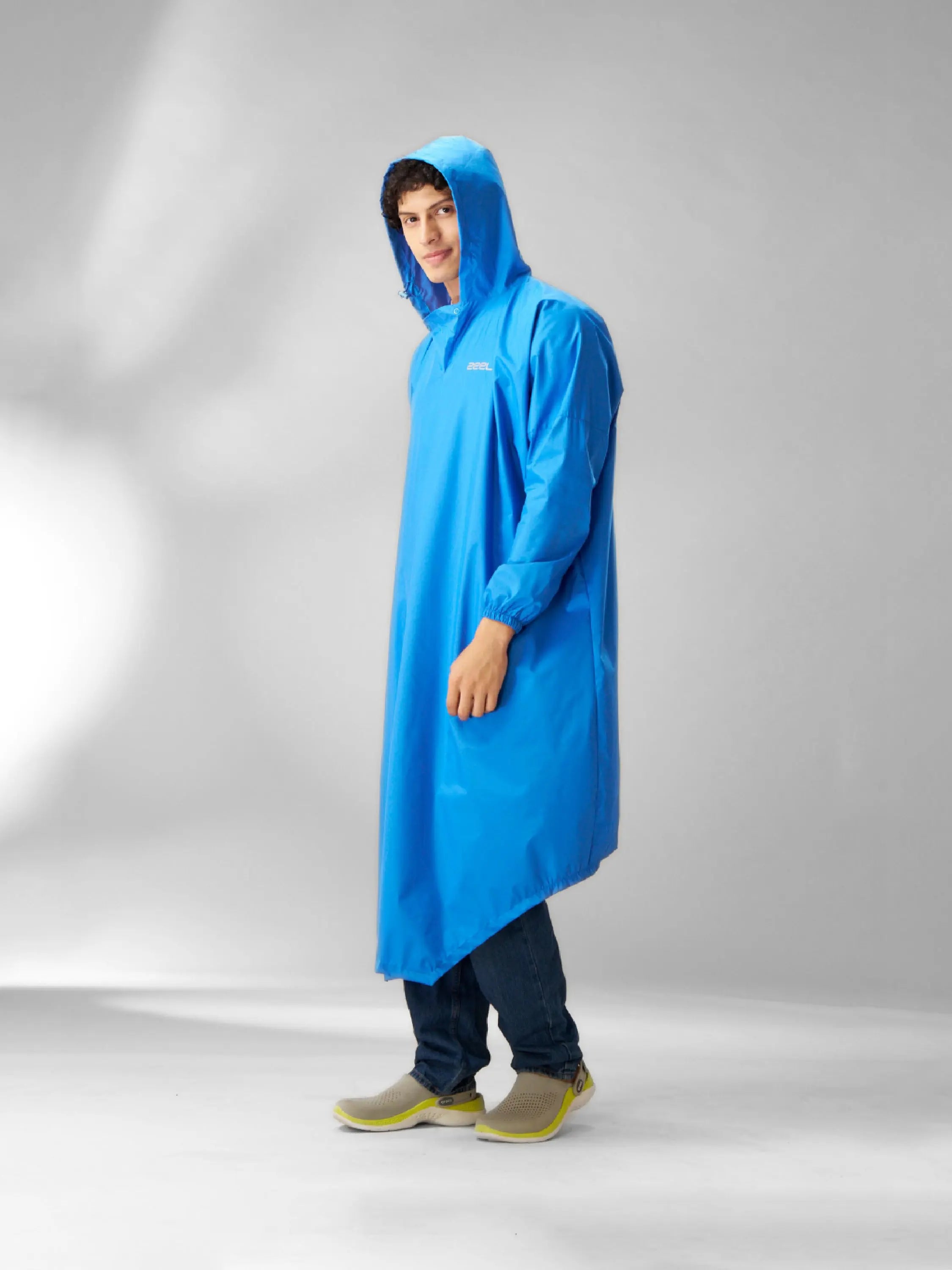 AdventurePro Reusable Wave Fabric Rain Poncho AZ31 - Zeelretail