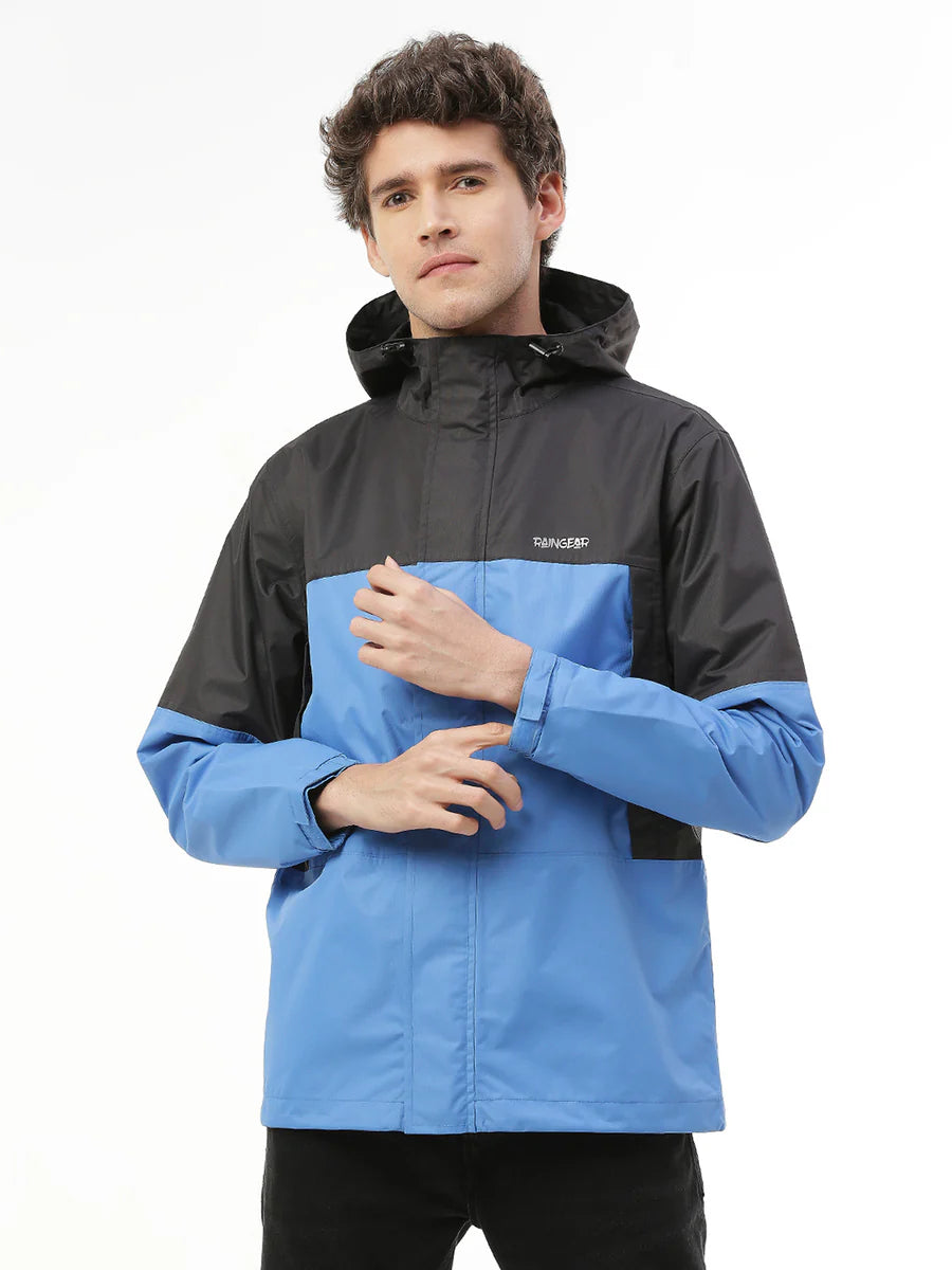 Expedition Black Wave Men's Biker Rain Jacket - ZRR011 - Zeelretail