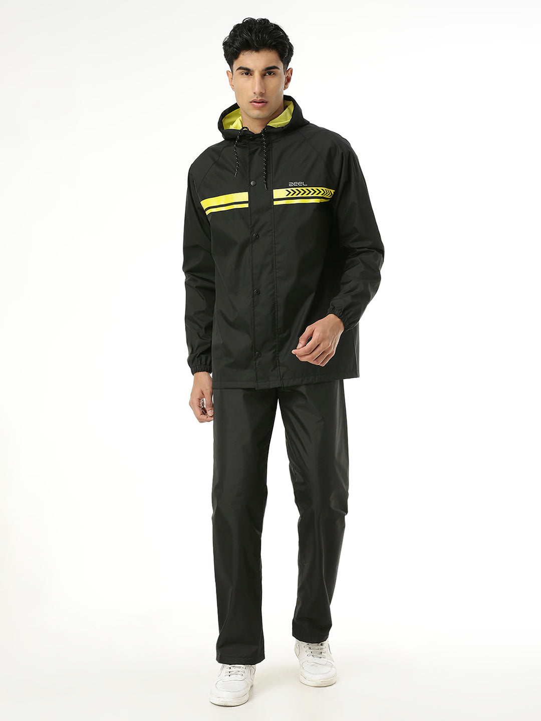ZEEL HERO: The Ultimate Backpack-Friendly Black Raincoat - Zeelretail