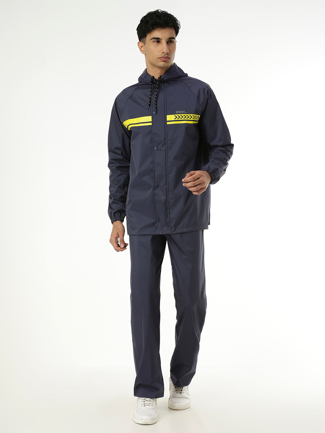 ZEEL HERO: The Ultimate Backpack-Friendly Navy Raincoat - Zeelretail