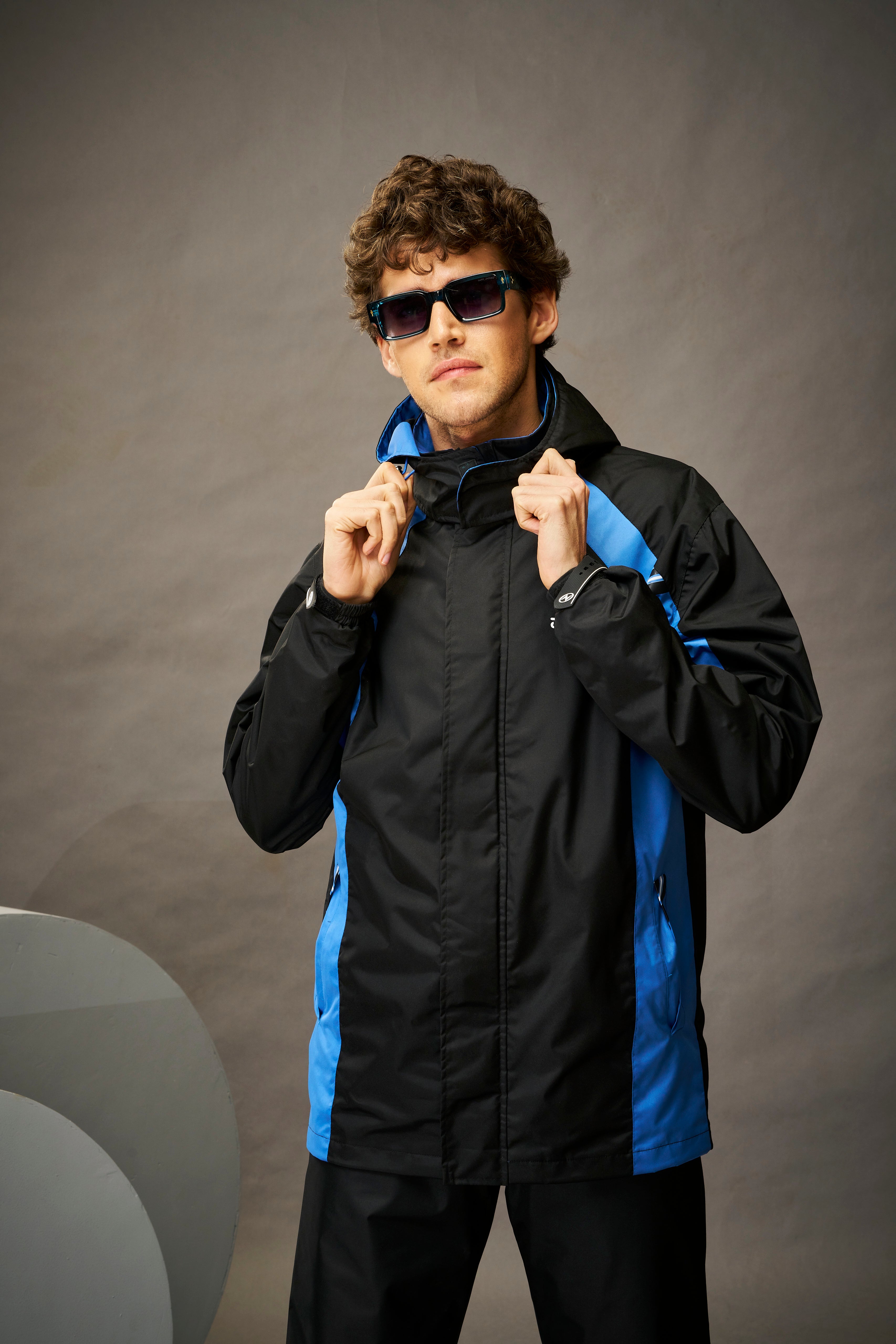 Zeel Go Hike Black & Blue Rainsuit - JS508 - Zeelretail