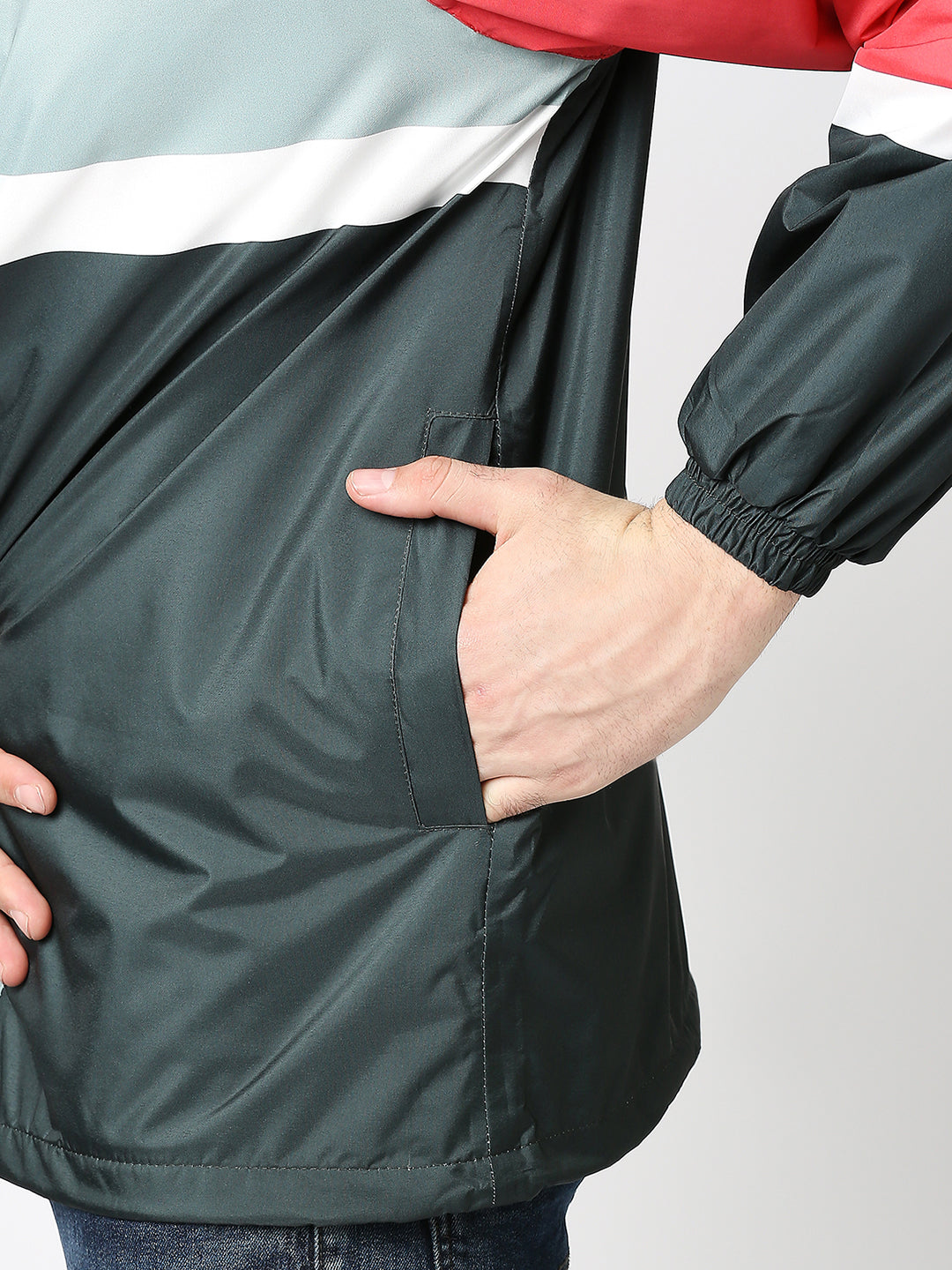 Waterproof Olive Light Green Rain Jacket - MJ202 - Zeelretail