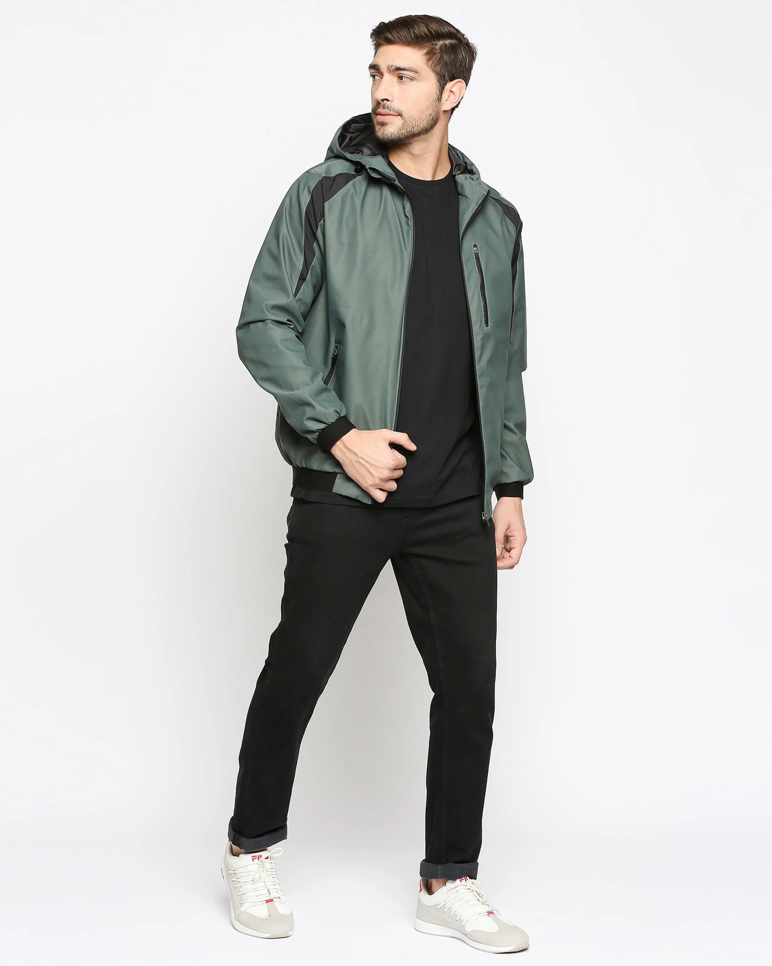 MW117 Green Jogger's Jacket