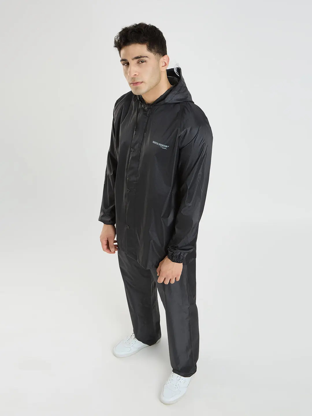 Men Solid Waterproof Rainsuit - Zeelretail
