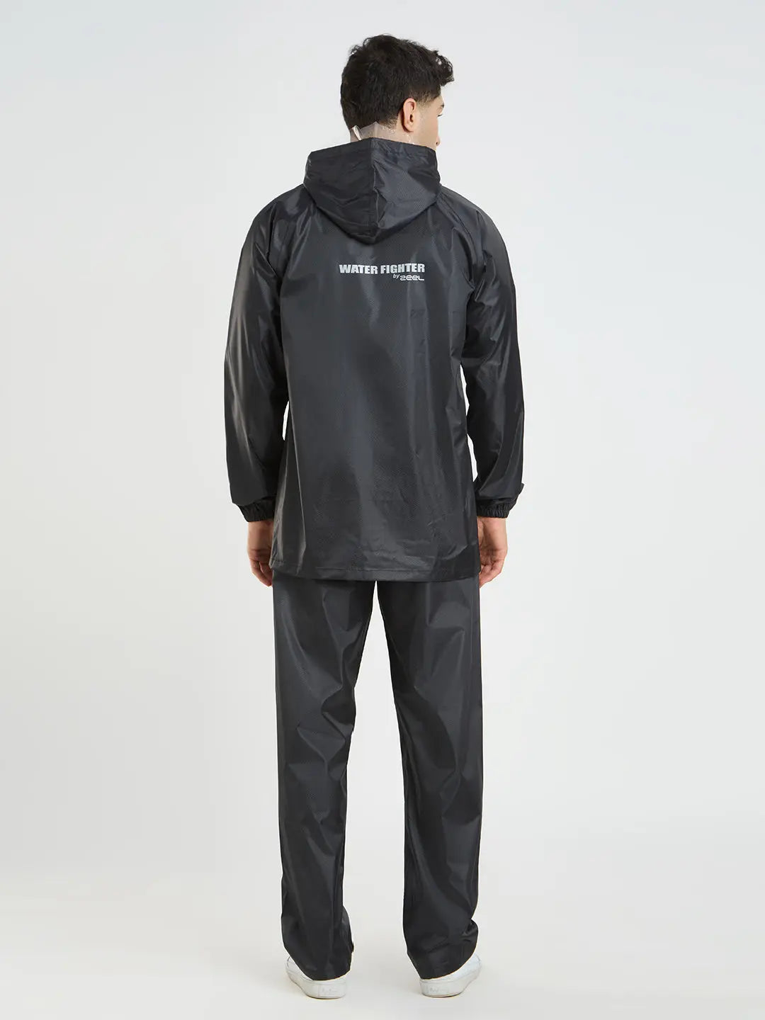 Men Solid Waterproof Rainsuit - Zeelretail