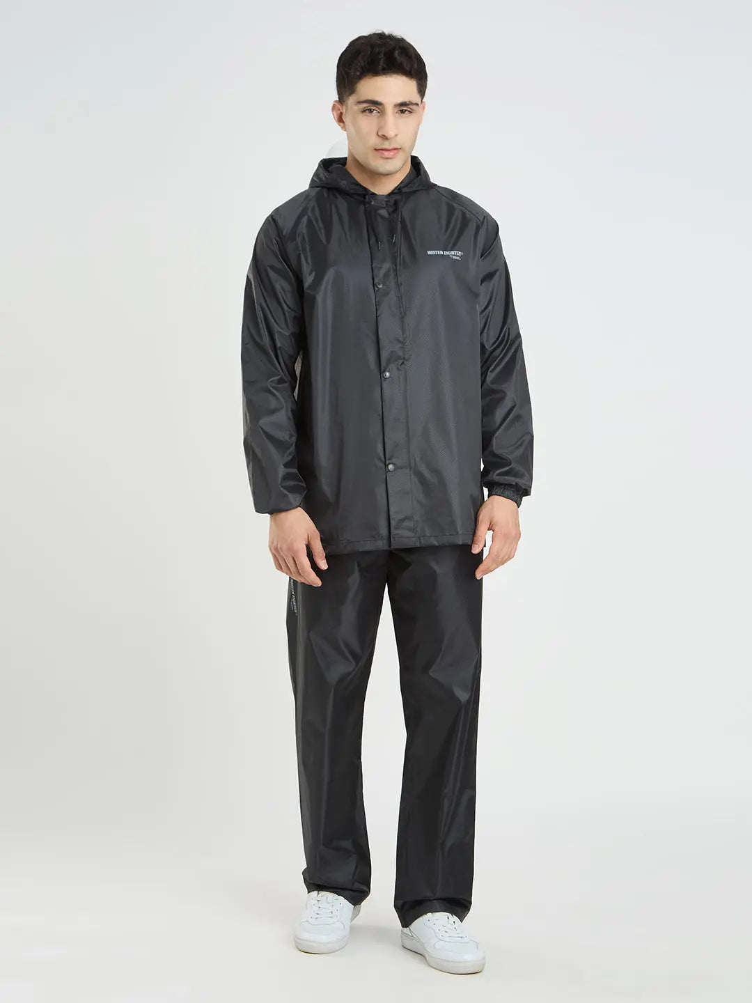 Men Solid Waterproof Rainsuit - Zeelretail