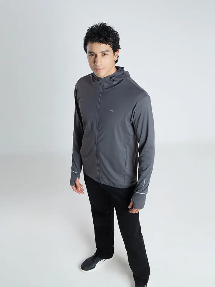 Men's Dark Grey Sun Jacket | AirWeave™ - Zeelretail