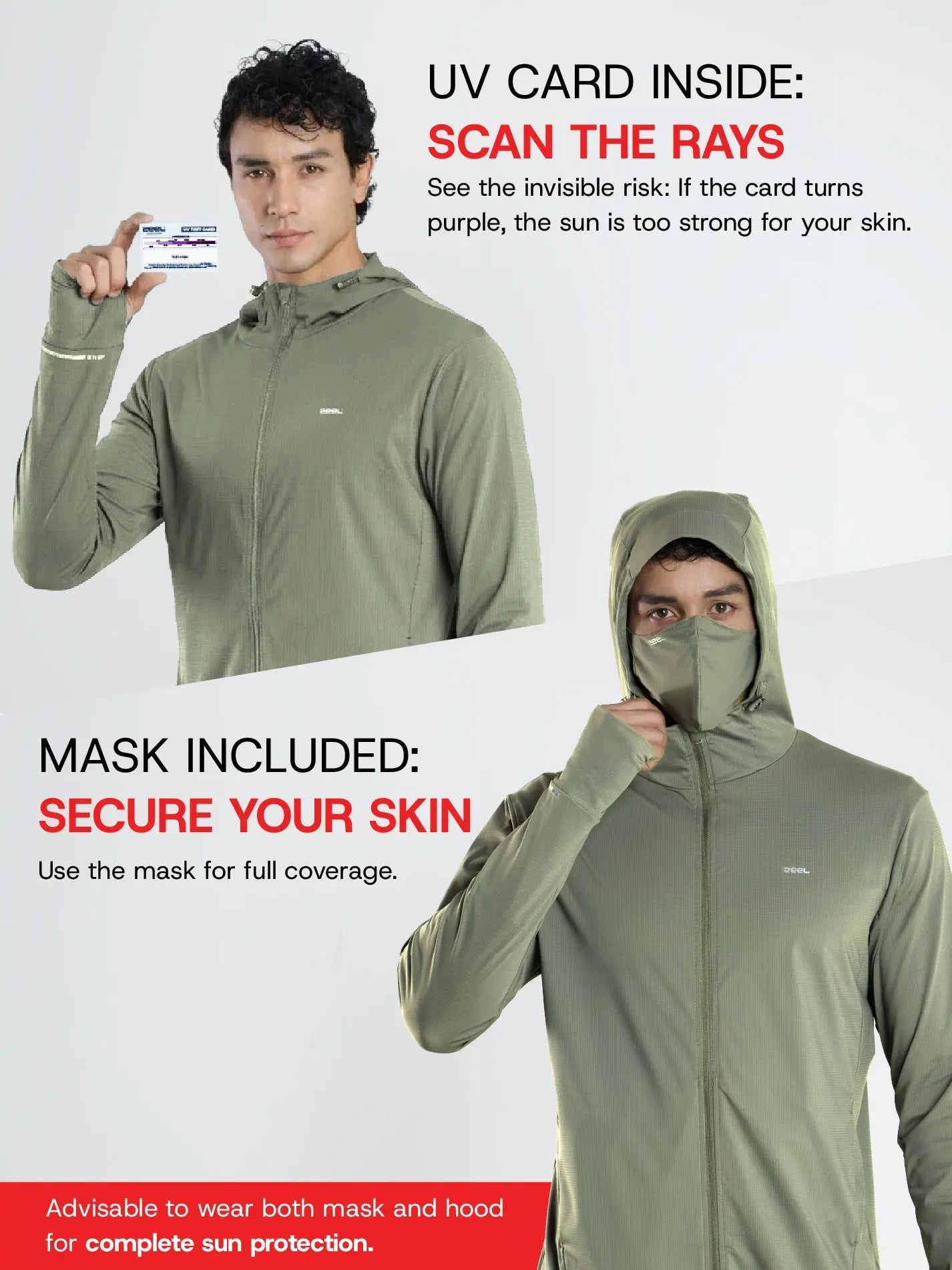 Men's Olive Green Sun Jacket | AirWeave™ - Zeelretail
