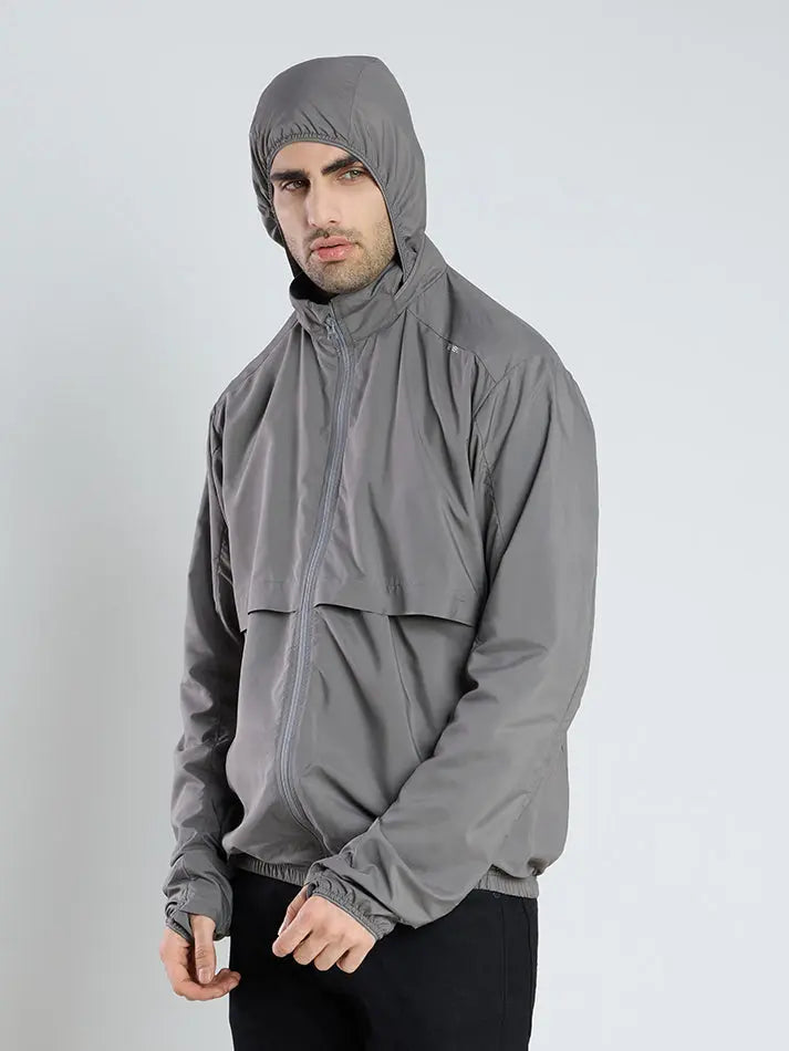 Men's Silver Grey Sun Jacket | AirDrive™ - Zeelretail