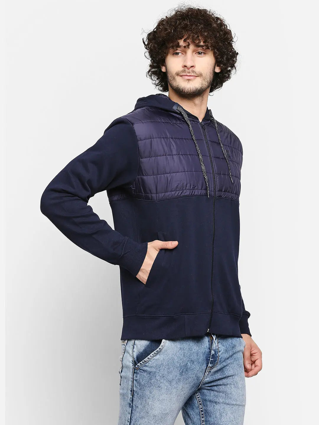 Mens Aqua Blue Bomber jacket