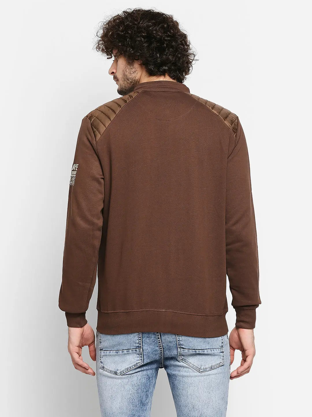 Mens solid fleece jacket