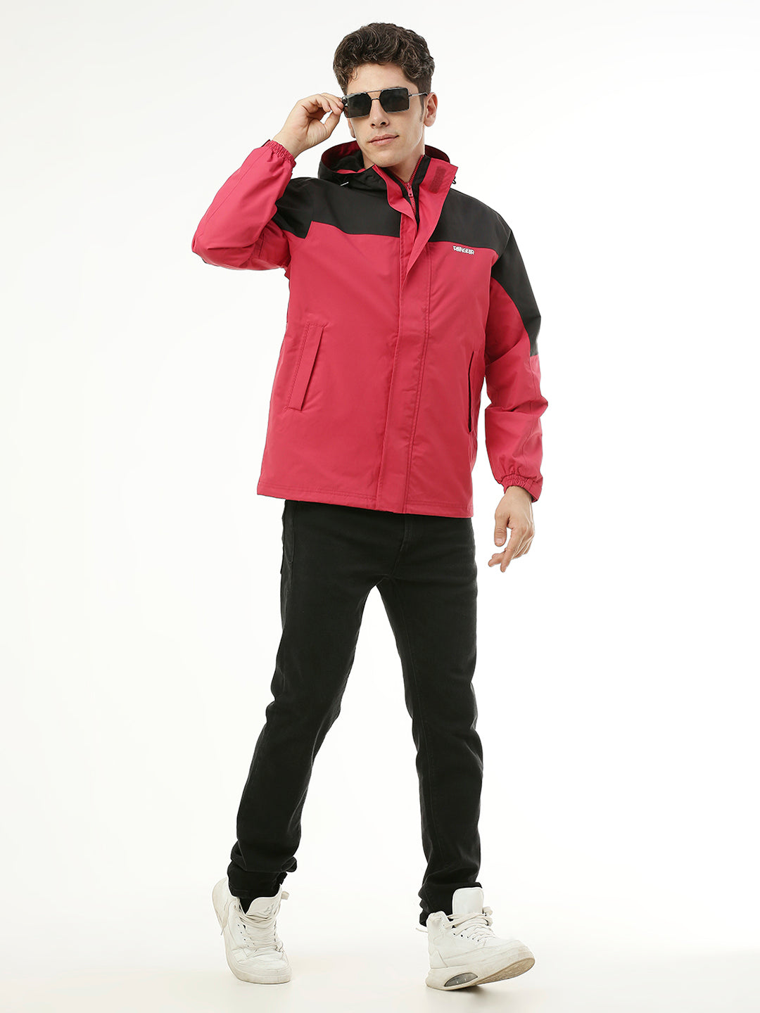 MonsoonShield Black Red Rain Jacket For Men - ZRS012 - Zeelretail