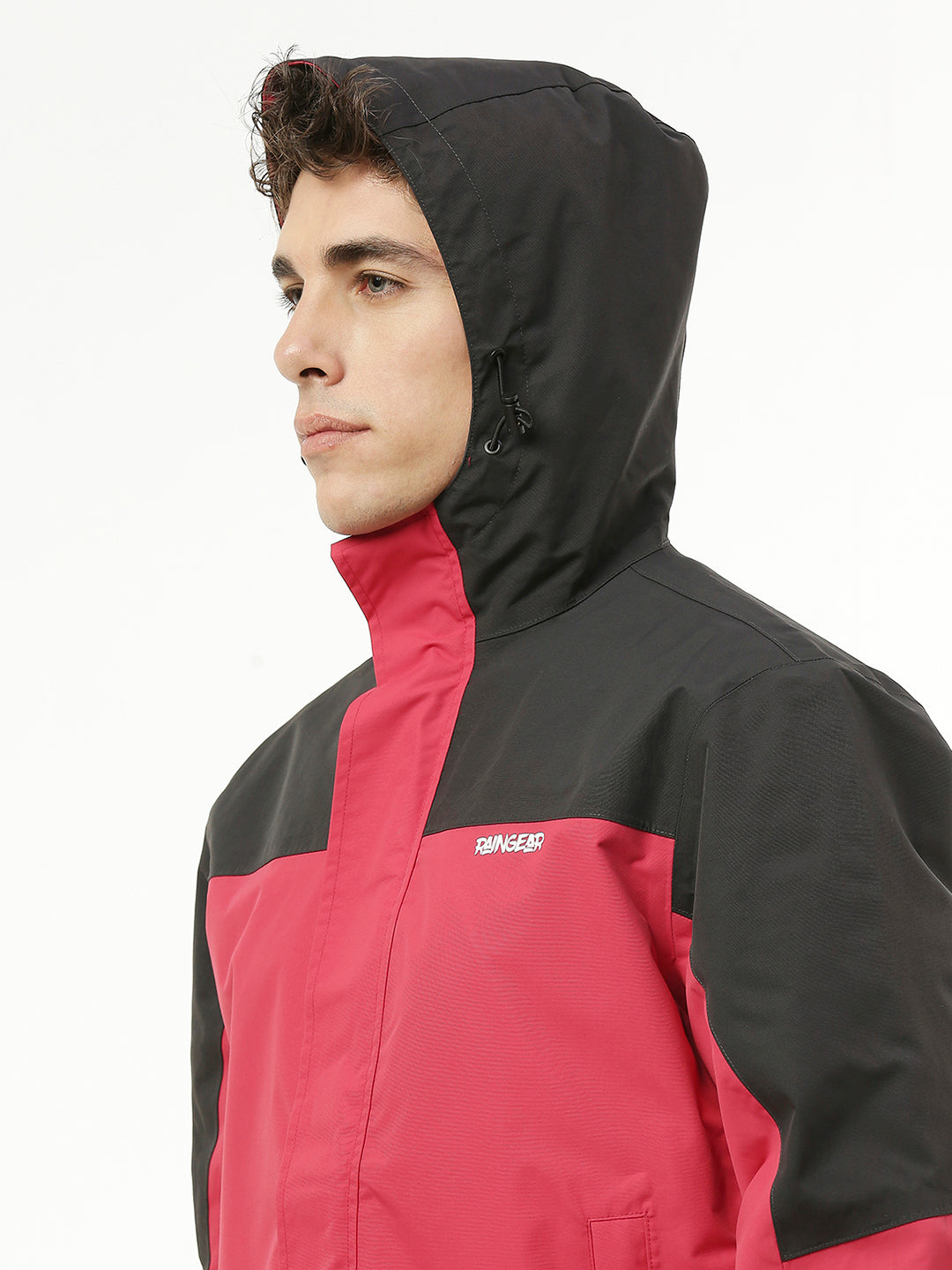 MonsoonShield Black Red Rain Jacket For Men - ZRS012 - Zeelretail
