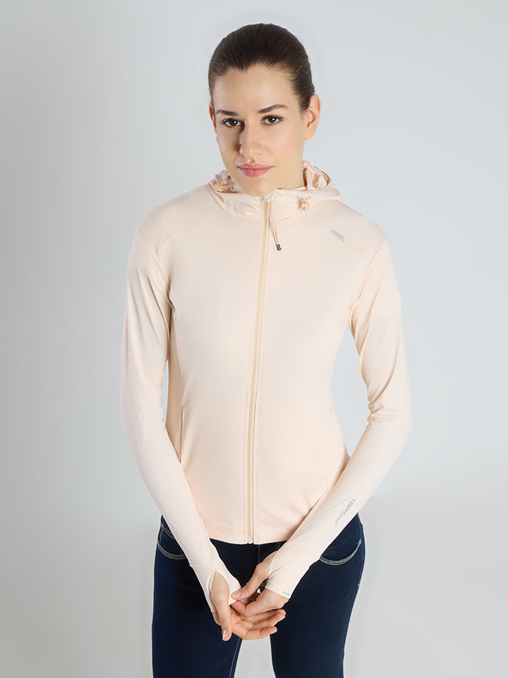 Women's Lotus Pink Mid-Length Sun Jacket | AirWeave™ - Zeelretail