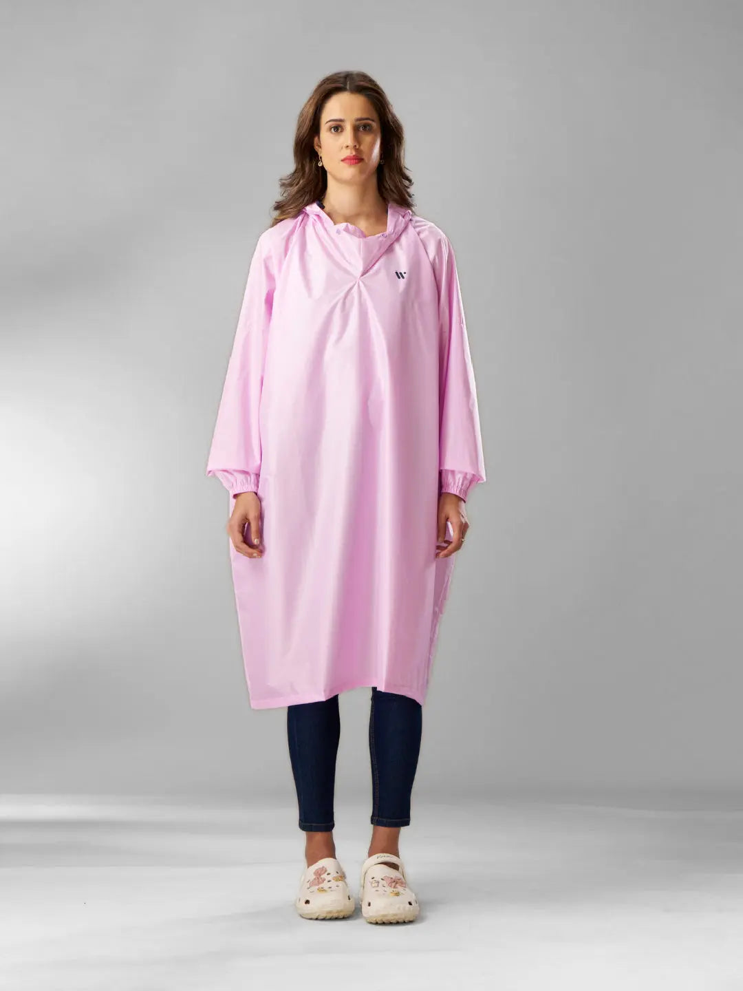 Self Packable Waterproof Lavender Rain Poncho - AZ33 - Zeelretail