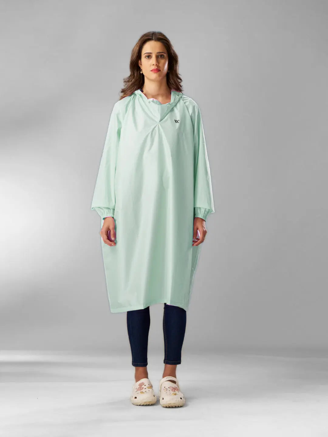 Self Packable Waterproof MINT Rain Poncho - AZ33 - Zeelretail