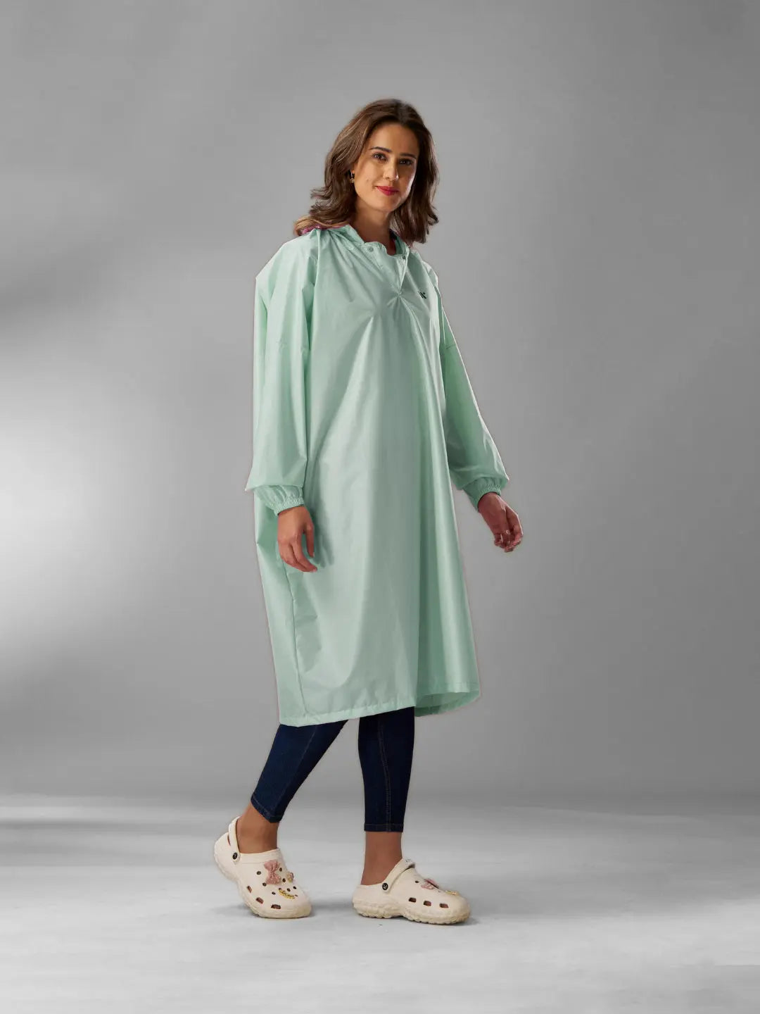 Self Packable Waterproof MINT Rain Poncho - AZ33 - Zeelretail