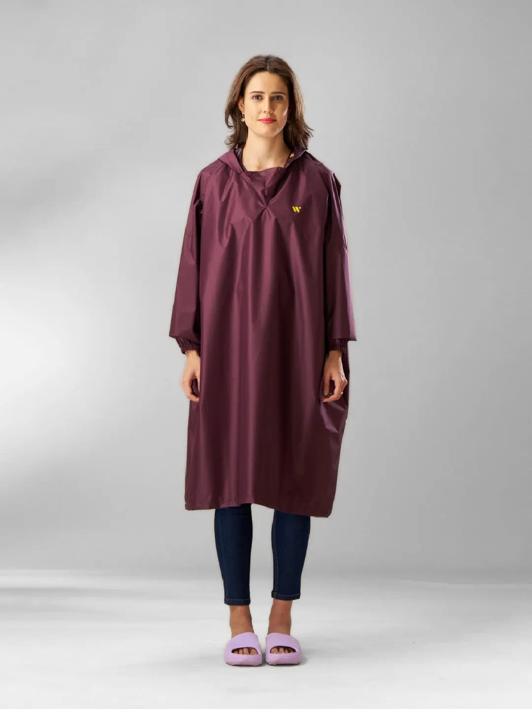 Self Packable Waterproof Wine Rain Poncho - AZ33 - Zeelretail