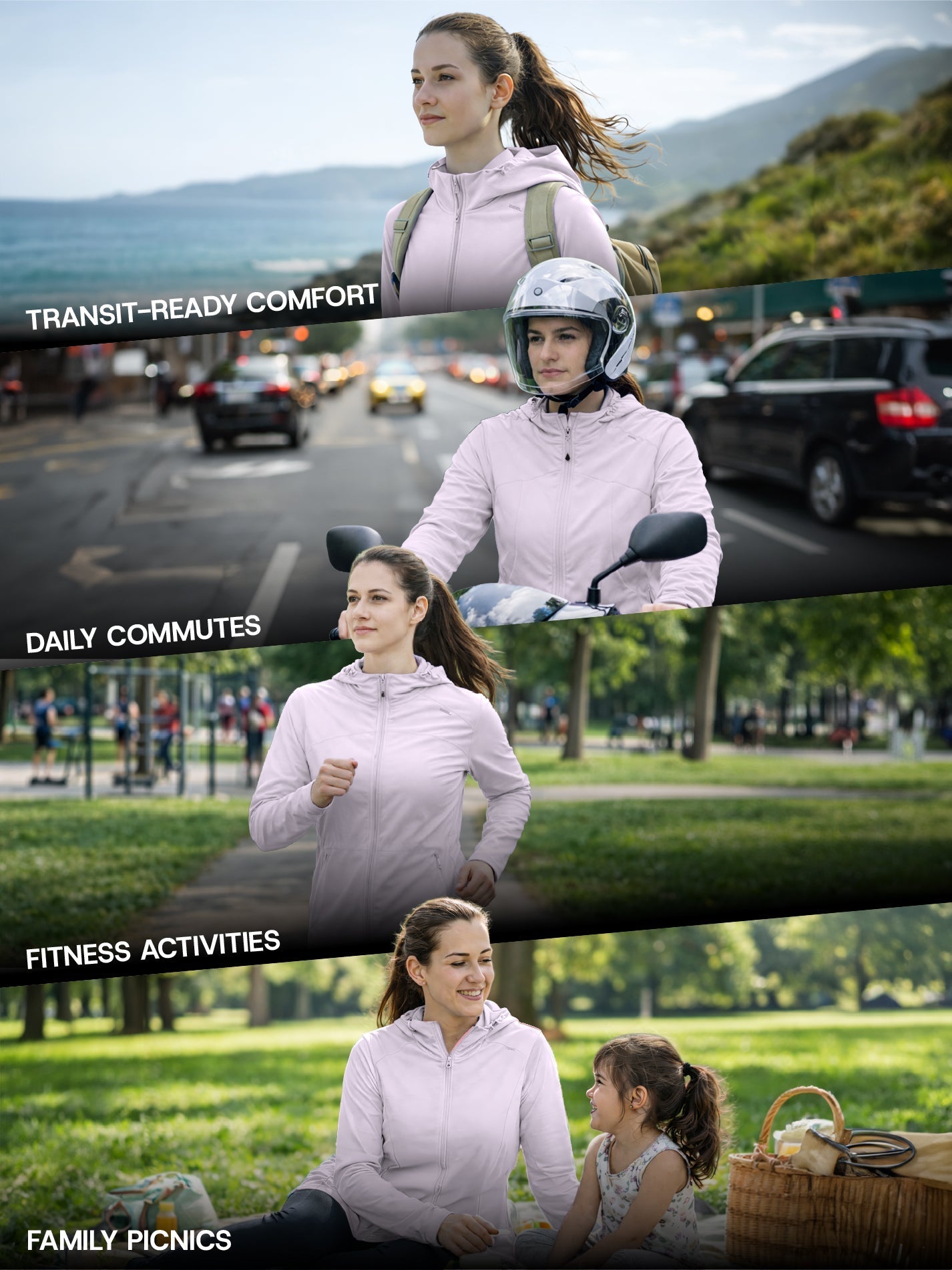 Women's Purple Crop Top Sun Jacket | AirWeave™ - Zeelretail
