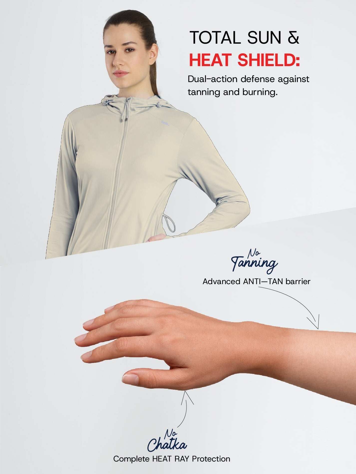 Women's Coffee Mid-Length Sun Jacket | AirWeave™ - Zeelretail