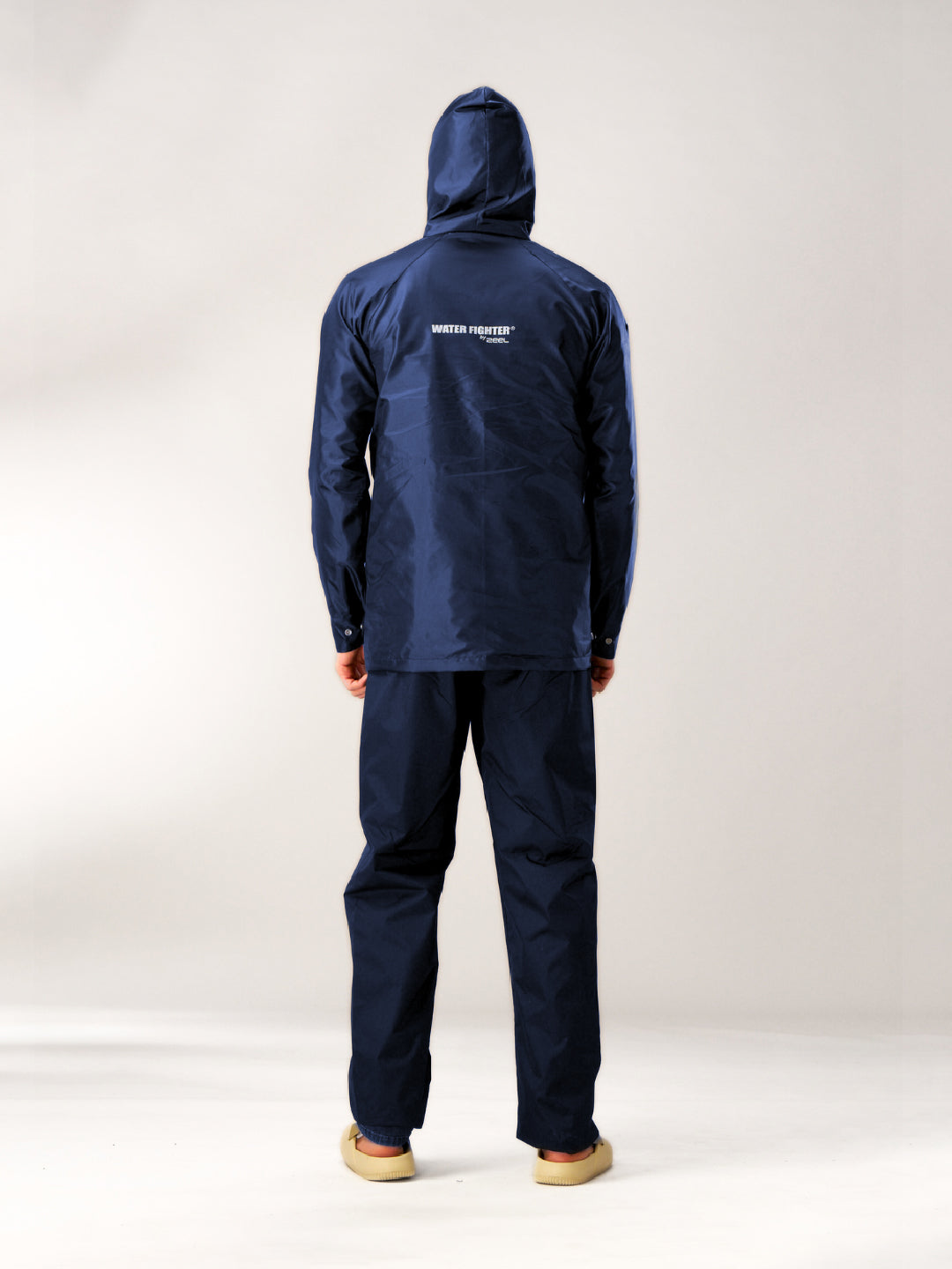 Waterproof Navy Blue Rainsuit for Men – Lightweight Rain jacket with Rain Pant - Zeelretail