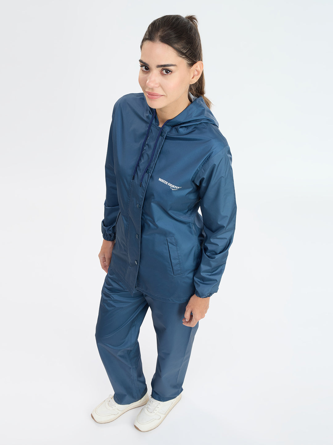 Waterproof Women Solid Color Rain Suit - Zeelretail