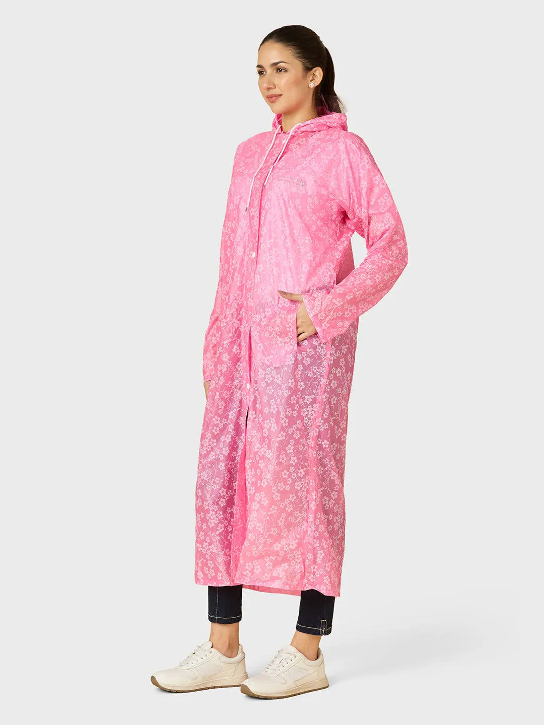 Women’s Knee-Length PVC Rain Longcoat - Zeelretail