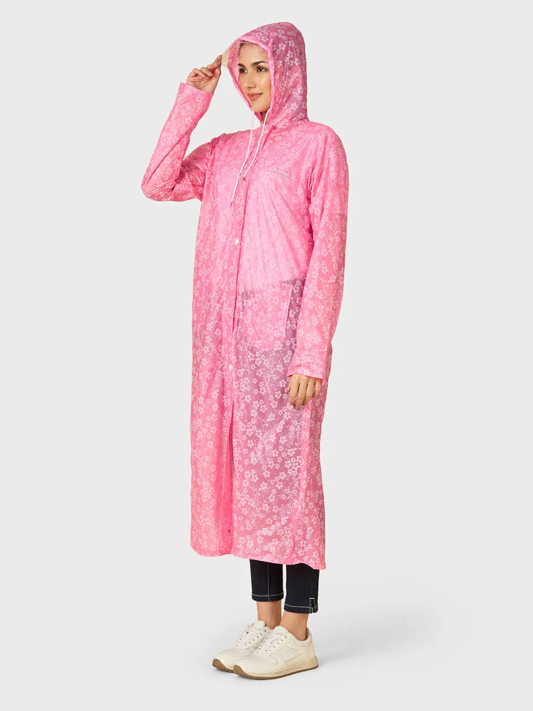Women’s Knee-Length PVC Rain Longcoat - Zeelretail