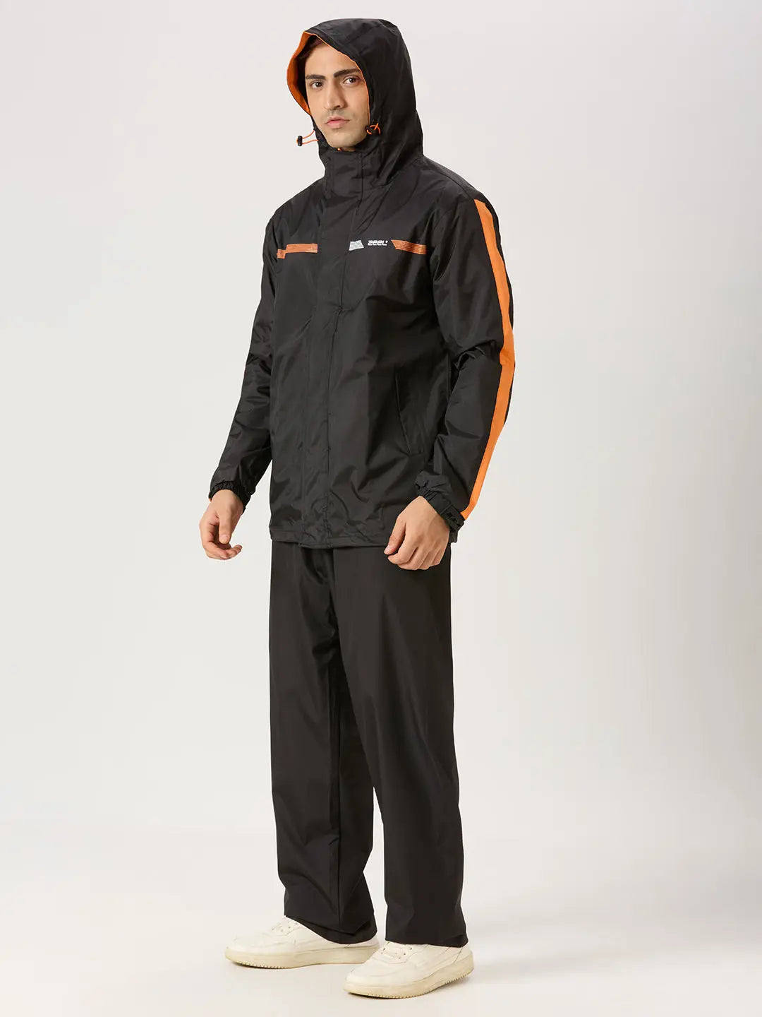 ZEEL Premium Men’s Rainsuit – Waterproof, Windproof - Black EJS702 - Zeelretail