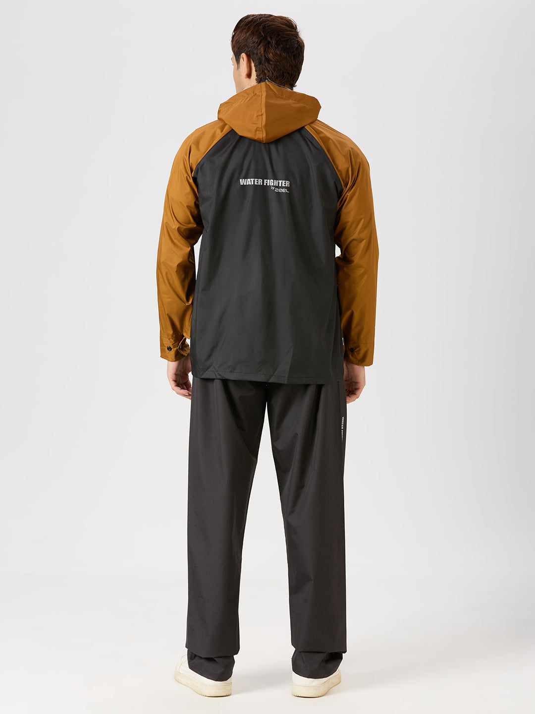 ZEEL WATERPROOF BLACK Mustard RAINSUIT - Zeelretail