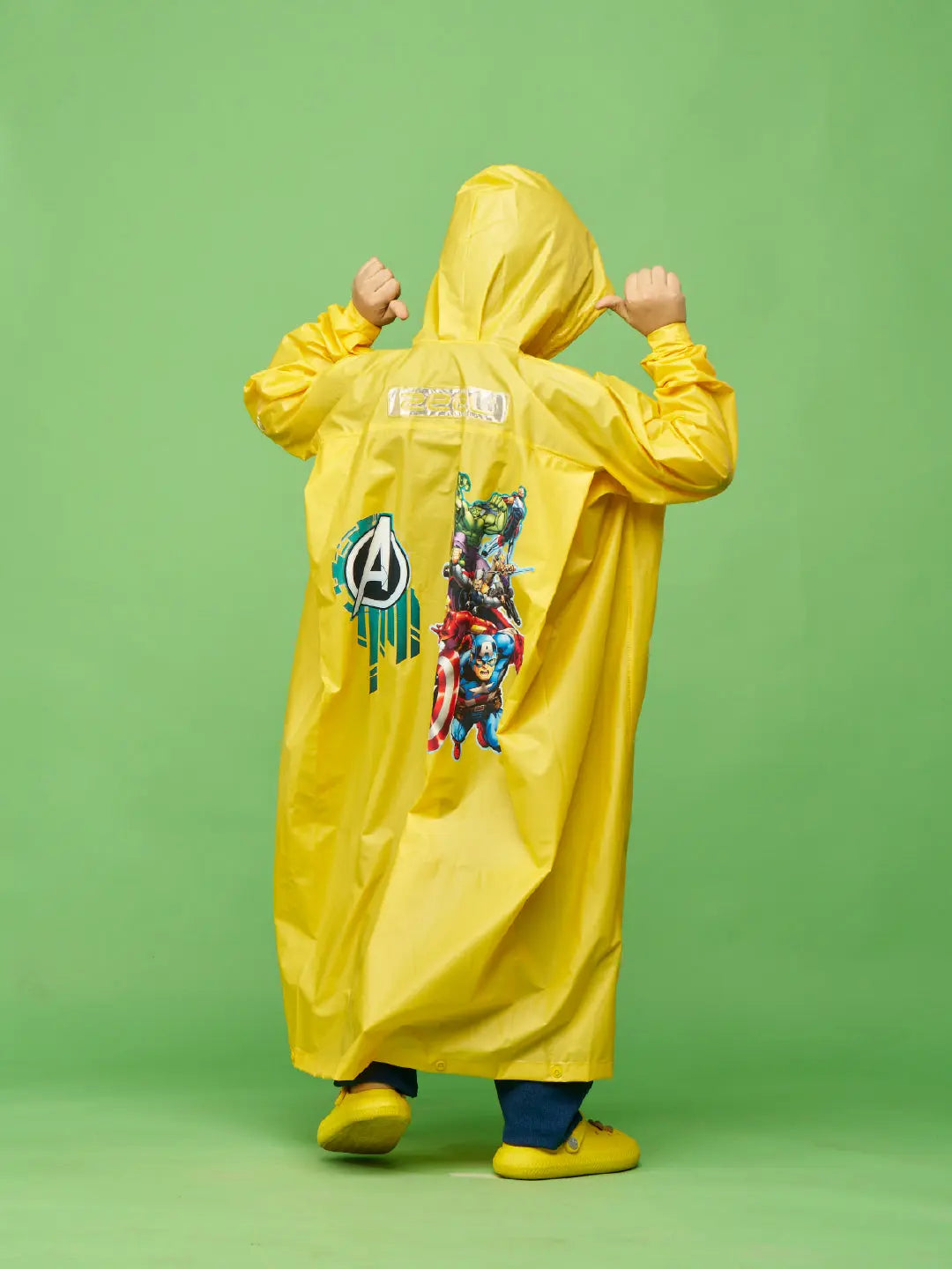 ZEEL Yellow Avenger Kids Premium Waterproof Raincoat - Zeelretail