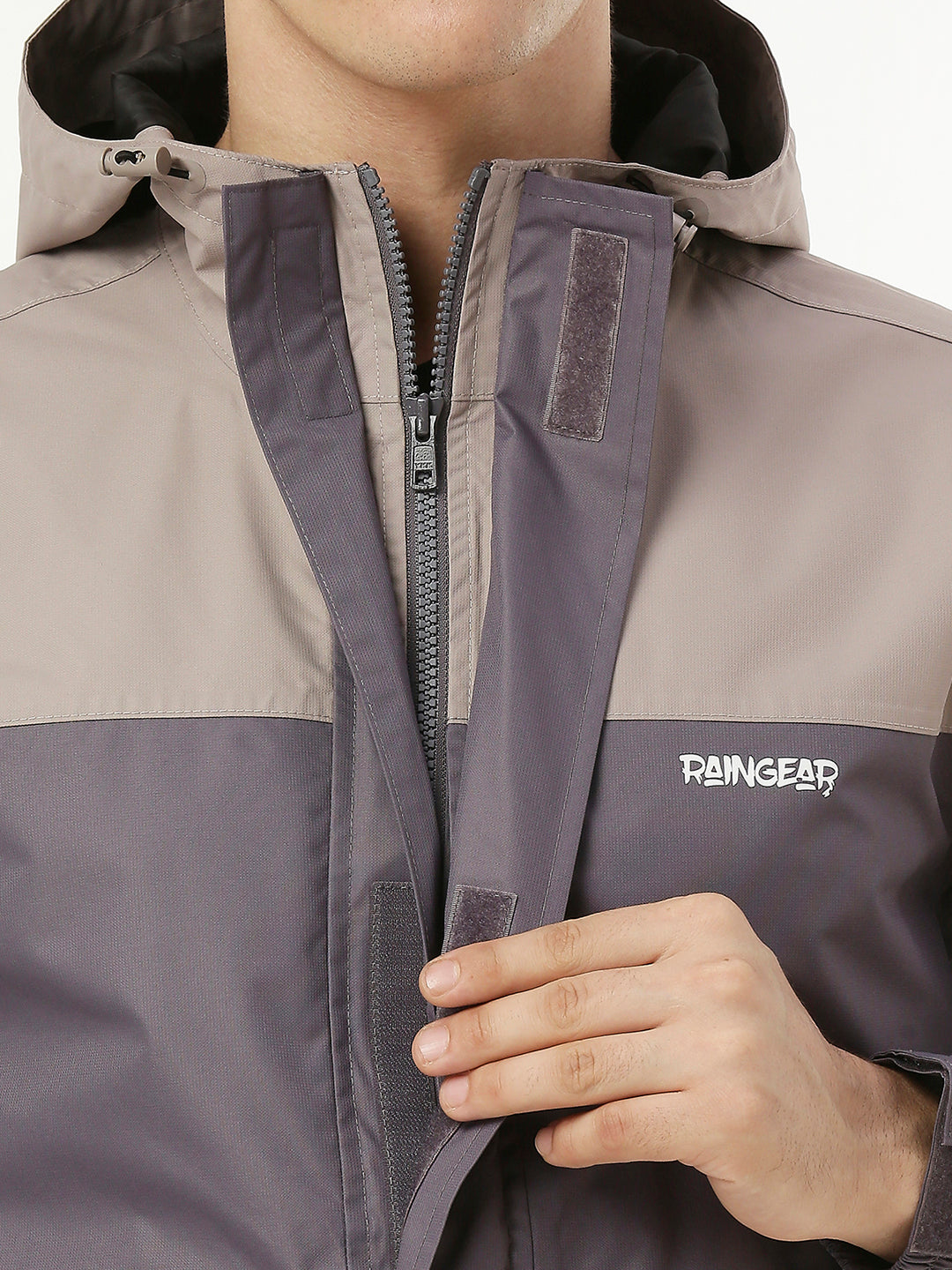 Stone Asphalt Stylish Rain Men Jacket For Men - ZRR002 - Zeelretail