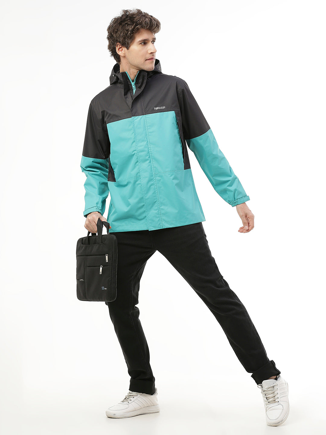 Expedition Black Coloumbia Men's Biker Rain Jacket - ZRR011 - Zeelretail