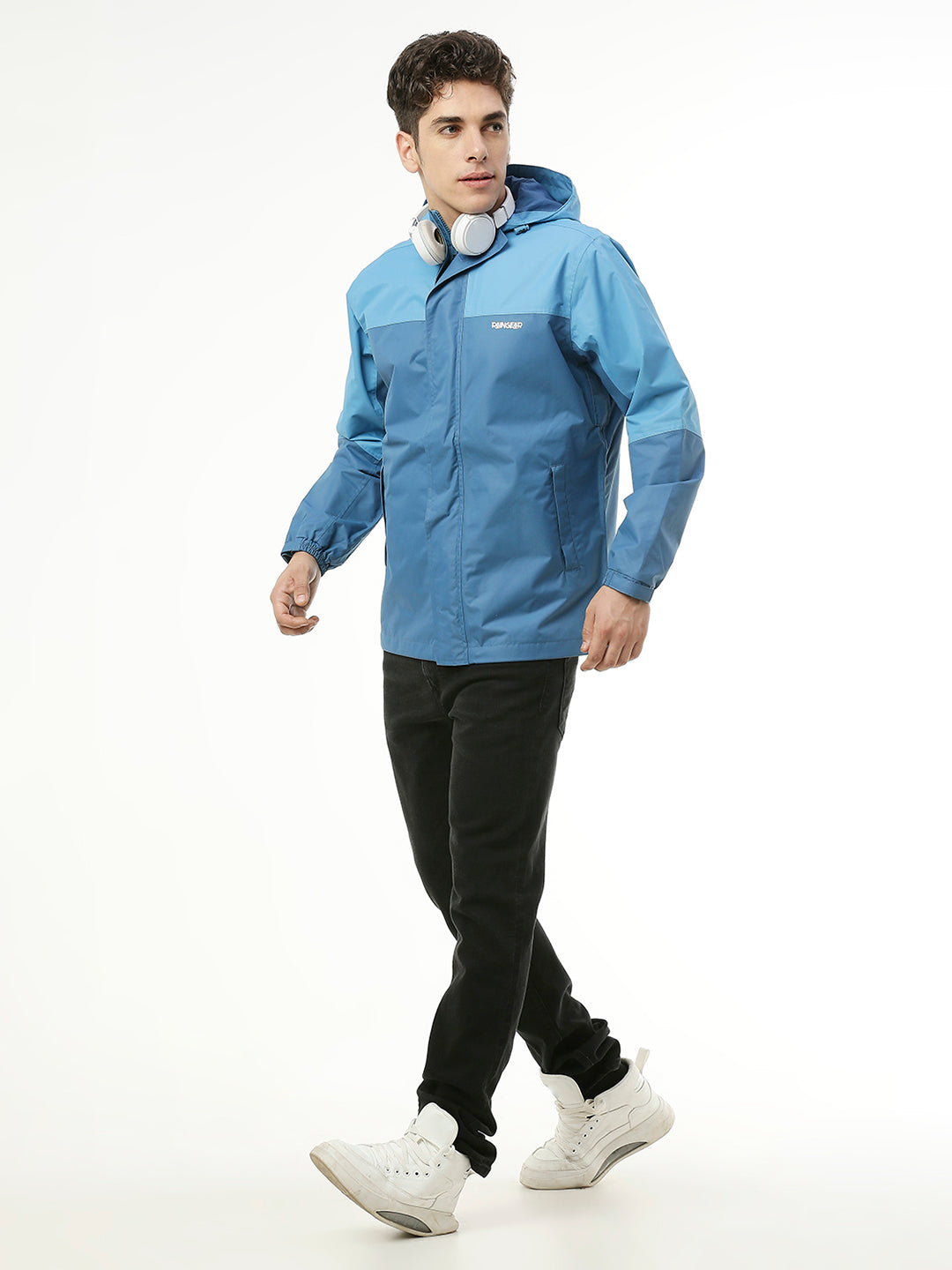 Blue Stylish Rain Men Jacket For Men - ZRR002 - Zeelretail