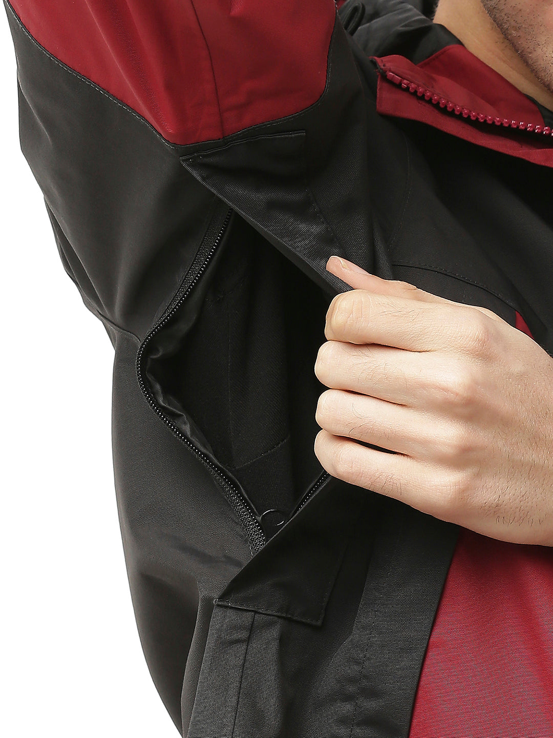 StormGuard Black Red Men's Rain Jacket - ZRS001 - Zeelretail