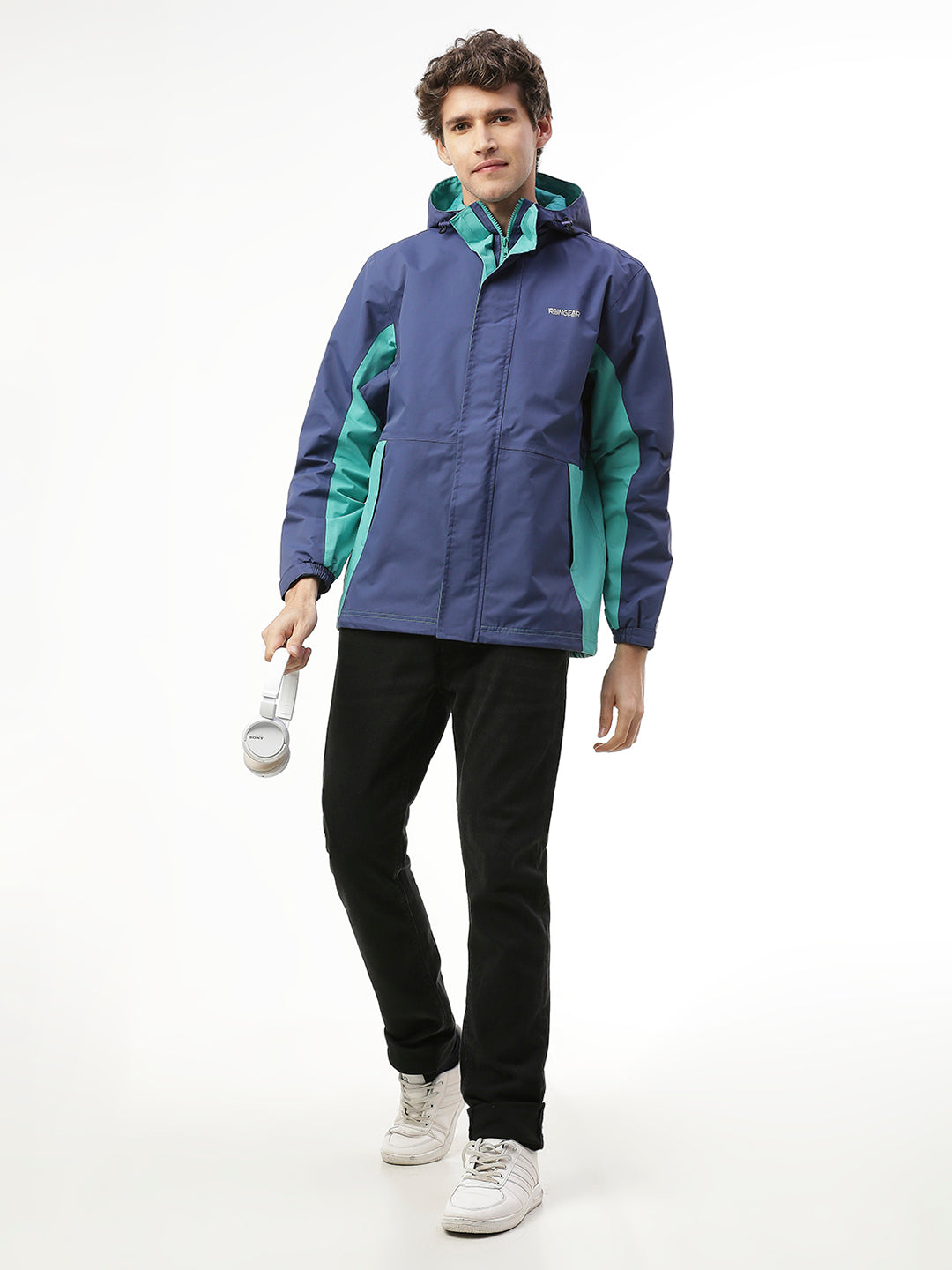 Monsoon Ready Men's Denim Color Waterproof Jacket - ZRS013 - Zeelretail