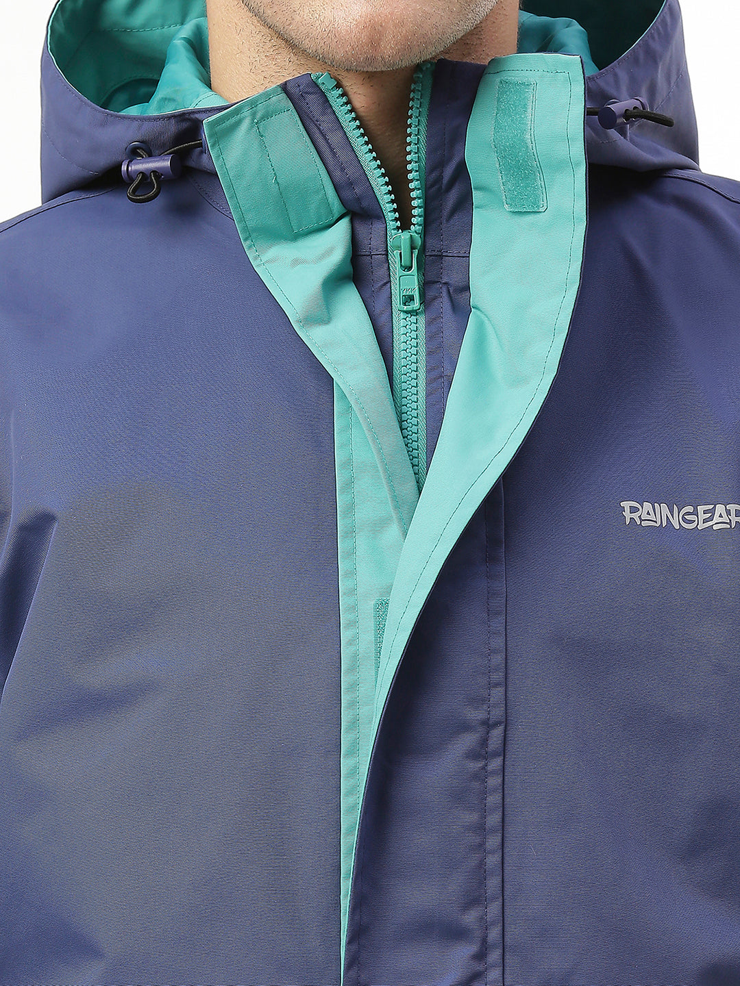 Monsoon Ready Men's Denim Color Waterproof Jacket - ZRS013 - Zeelretail