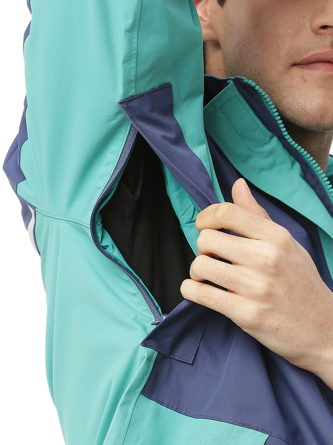 Monsoon Ready Men's Denim Color Waterproof Jacket - ZRS013 - Zeelretail
