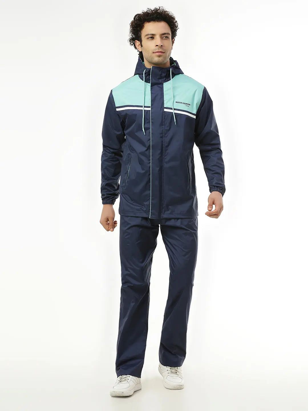 Zeel Active Sport Navy & Green Rainwear - AZ06 - Zeelretail