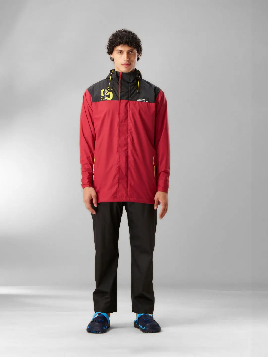 Zeel Classic Red and Black Rainwear - ZT5 - Zeelretail