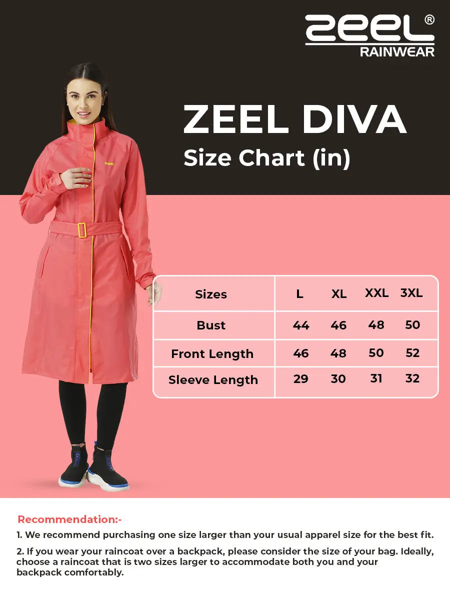 Zeel Diva Peach Trench Coat - Zeelretail