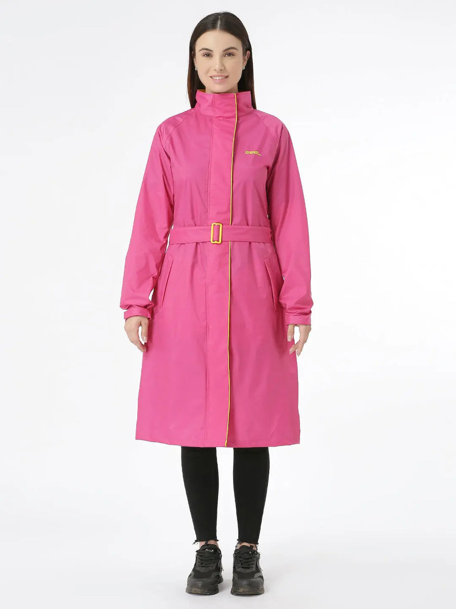 Zeel Diva Pink Trench Coat
