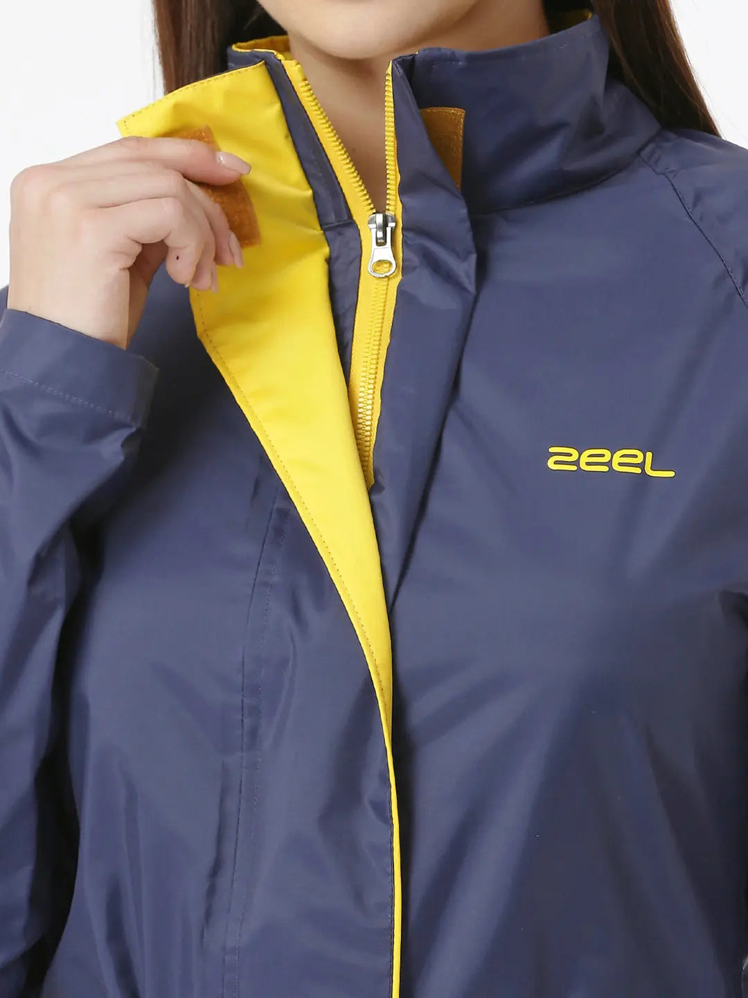 Zeel Diva Royal Blue Trench Coat - Zeelretail